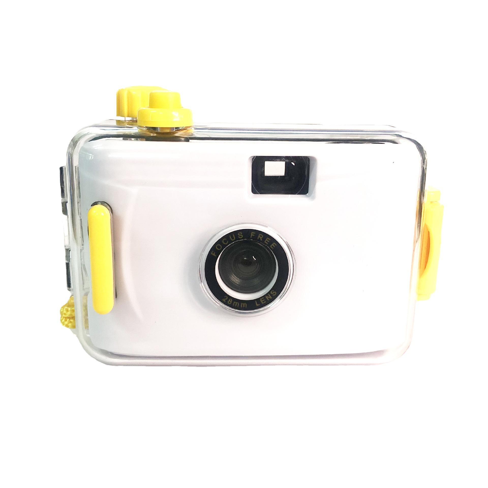 White retro waterproof camera for students, Birthday gift