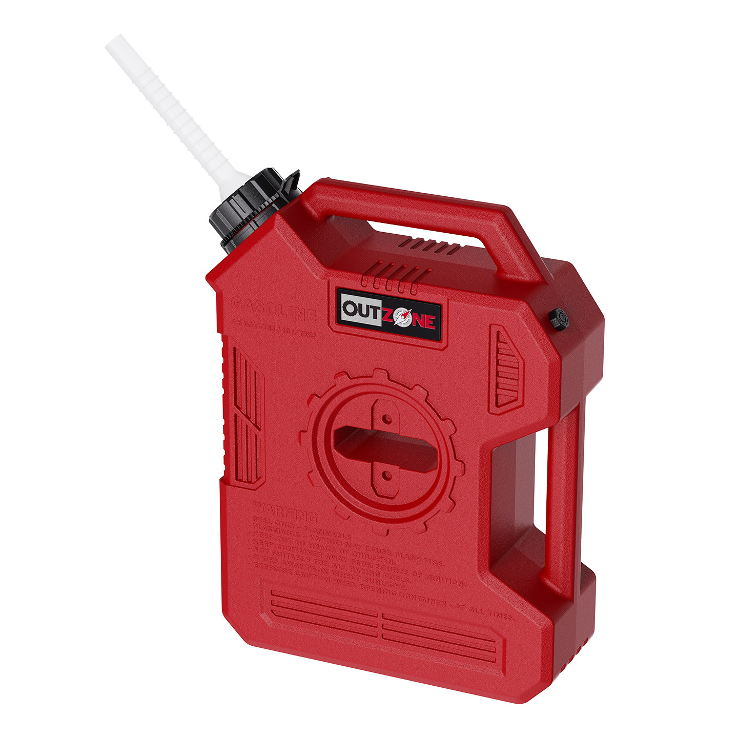 OUTZONE Car-Mounted Spare Fuel Tank Gasoline Canister Convenient Refueling Bottle Explosion-Proof Off-Road Self-Driving Emergency Fuel Tank Red