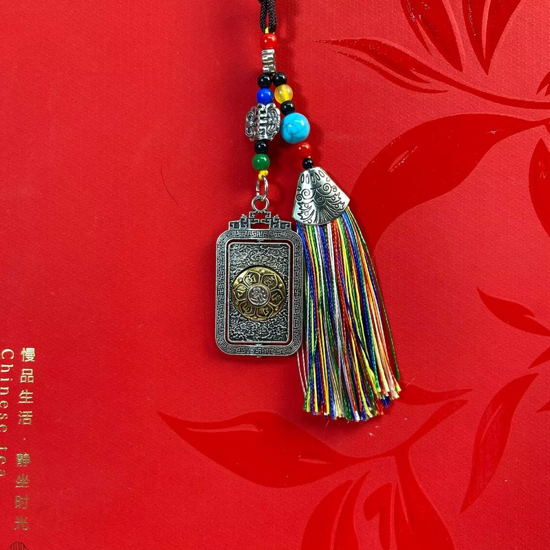 钥匙扣款车挂件合金醒狮子头葫芦车挂用品厂家直销民族风国潮挂件|undefined