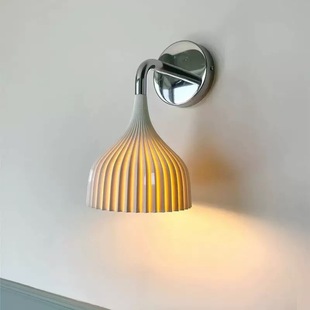 Middle Ancient Cream Style Acrylic Wall Lamp Nordic Background Wall Corridor Aisle Balcony Study Bedroom Bedside Atmosphere Lamp