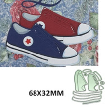 diy运动鞋金属碳钢压花蚀刻刀模儿童纸艺切割刀模cutting die