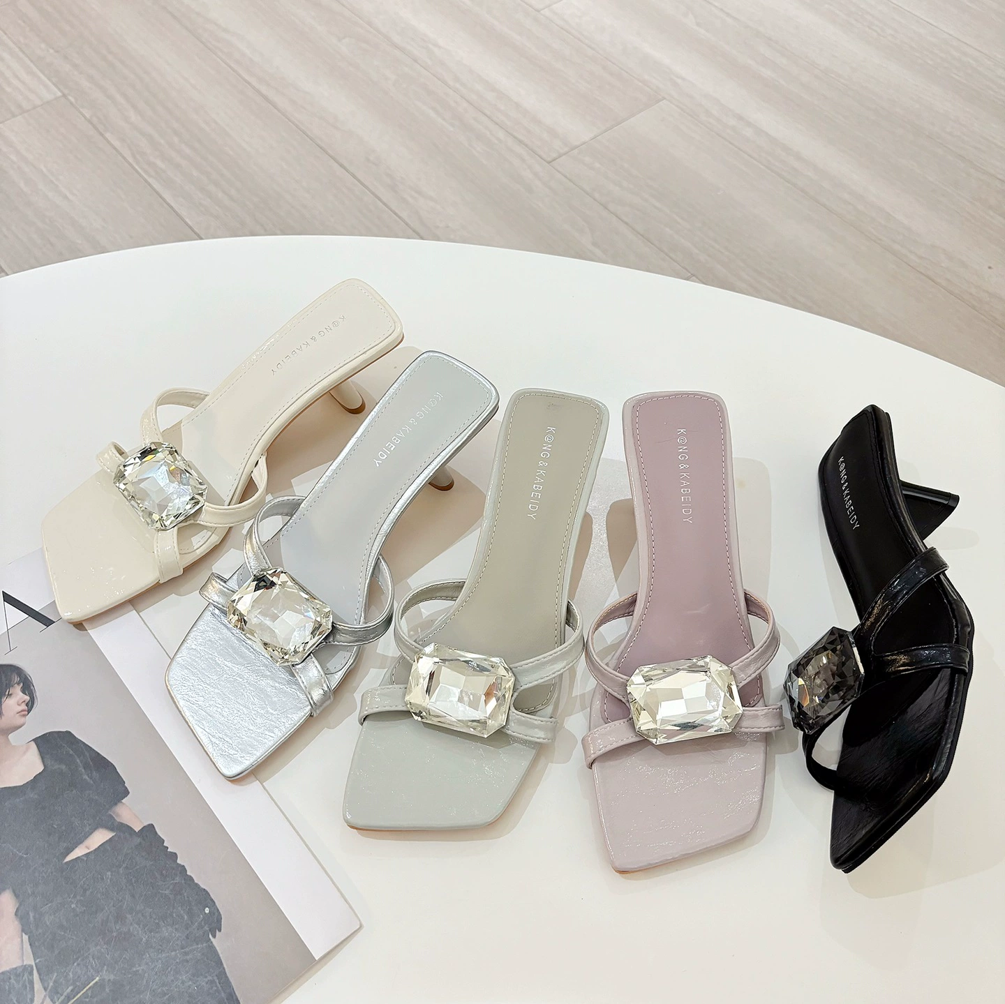 2025 новый летний стразы на высоком каблуке