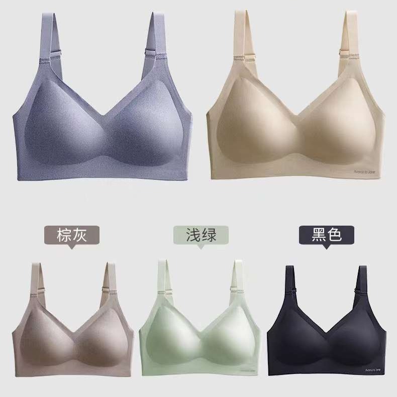 Venta directa de fábrica Comercio electrónico transfronterizo Sudeste de Asia Vietnam Tailandia Mujeres hermosas espalda moldeada sin costuras sujetador de colección lateral