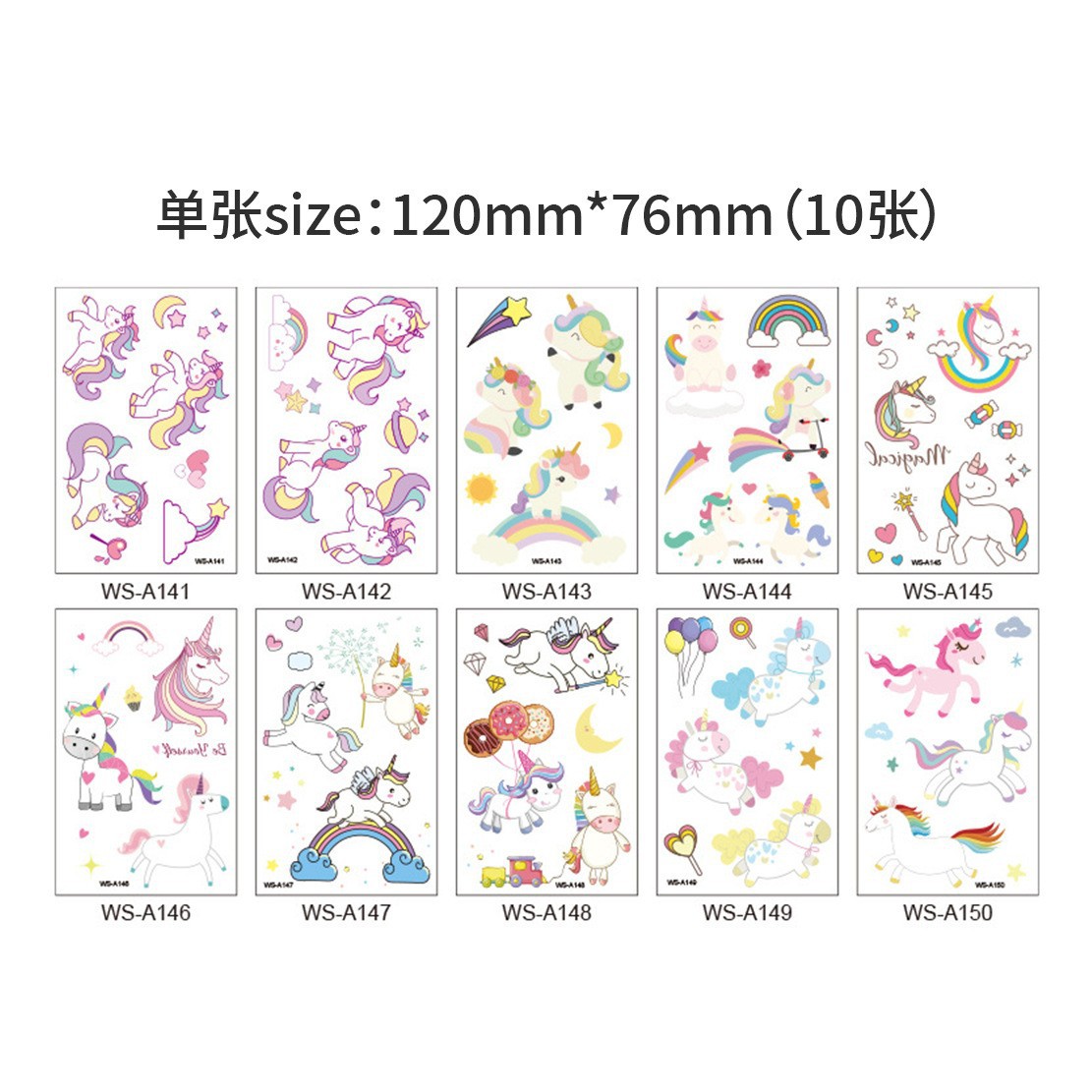 Set de Tatuajes Temporales Infantiles de Papel para Cuerpo image 22