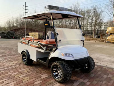 Cart Emergency Ambulance Golf: Elektrikli qolf avtomobilləri - ambulance-style-golf-cart