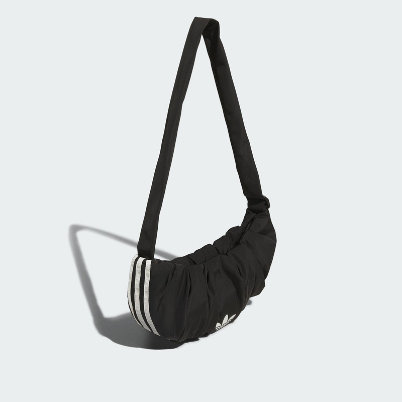 Adidas Genuine New Model Trefoil Cloud Bag with Horn-Shaped Pleats Dumpling Bag Single Shoulder Crossbody Underarm Bag Ka9266