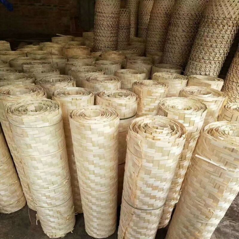 仿真竹席木屋吊顶芦苇席手工编织草席仿茅草防火席子装饰建材