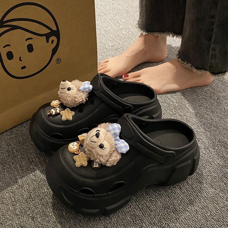 【可拆卸】足弓支撑夏季小清新eva厚底外穿减龄百搭防滑洞洞鞋女|undefined