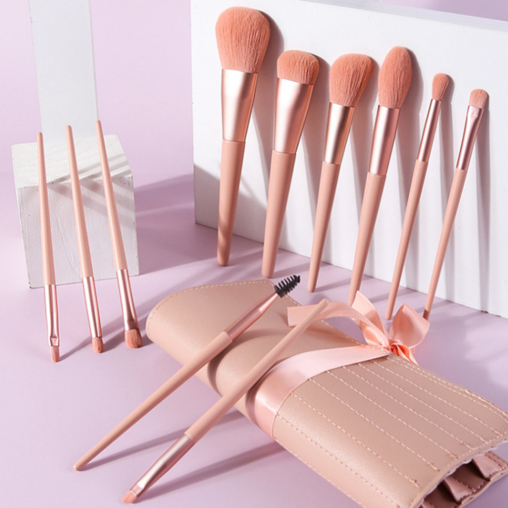 Pink 3ce 11 makeup brush set eye shadow brush loose powder brush complete set of super soft professional beauty tools