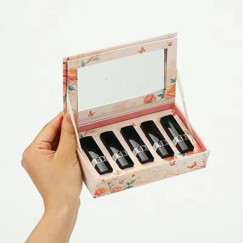 国境を越えたダイレクトメール Dijia 蛇年アルミチューブ口紅ベルベット口紅セットブラックゴールドチューブ 5 点セット新しいスタイルドロップシッピング|undefined