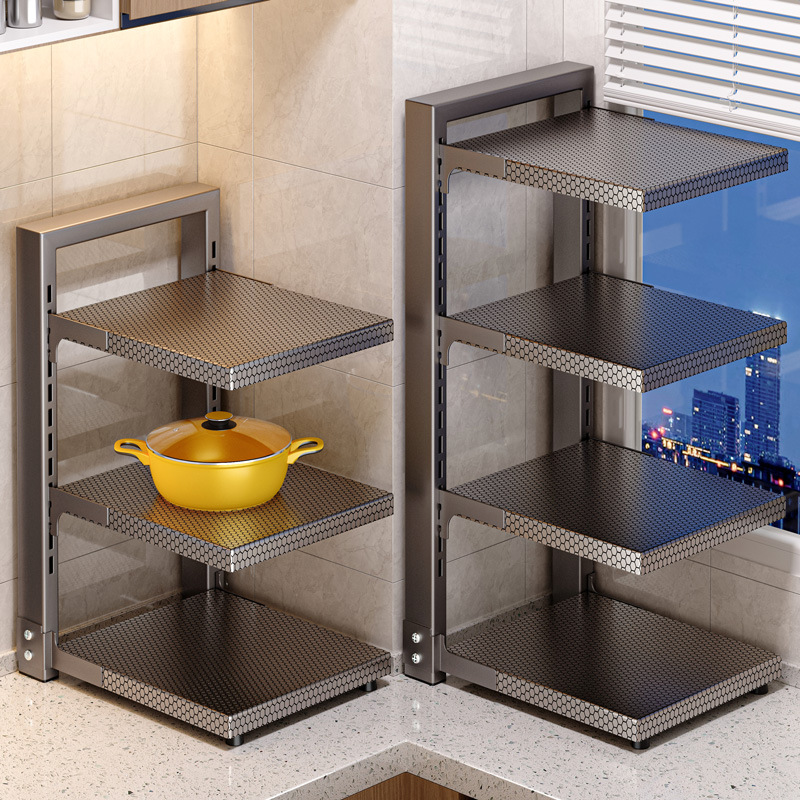 Estante de almacenamiento de utensilios de cocina estante de almacenamiento multifuncional estante de almacenamiento de artículos estante estratificado interior del armario doméstico estante de almacenamiento de utensilios de cocina estante de almacenamiento de utensilios multicapa bajo el fregadero