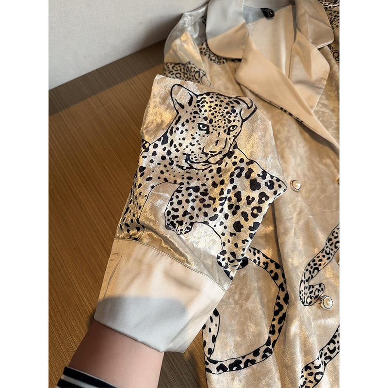 【金钻绒金钱豹】轻奢金丝绒睡衣冬季高级加绒加厚保暖排扣家居服|undefined
