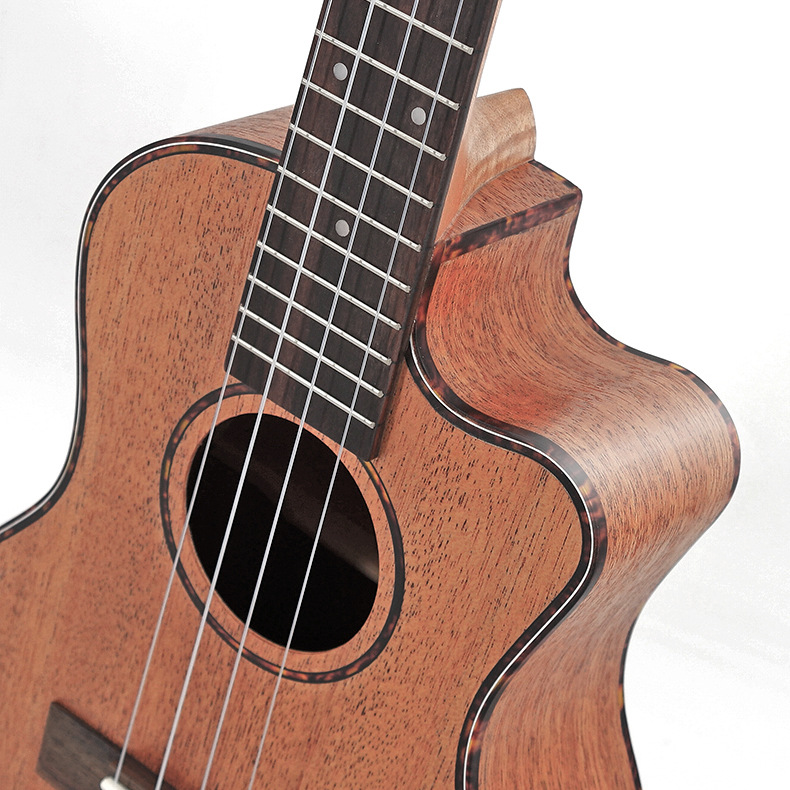Suministro de fábrica 26 pulgadas corazón melocotón completo ángulo perdido ukelele guitarra pequeña
