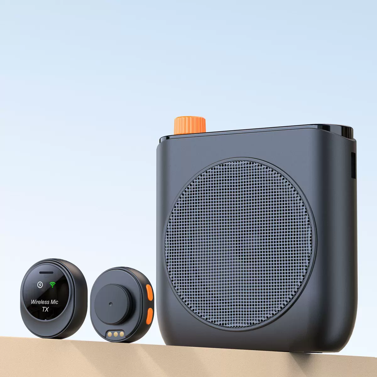 工厂新款私模J98领夹麦克风小蜜蜂扩音器无线蓝牙教师讲课喇叭