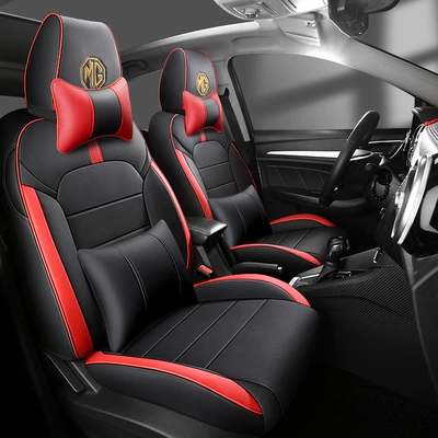 Cushion, Universal for All Seasons, Full – Modelə uyğun (Original) oturacaq örtükləri - black-and-red-deluxe-version-please-specify-the-vehicle-model-and-configuration-in-the-order-notes