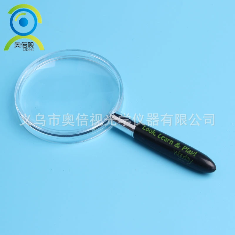 Пластиковая ручная лупа, высокое качество, научные исследования, обучение, биологическое наблюдение, заостренная ручка, лупа для чтения, наблюдения