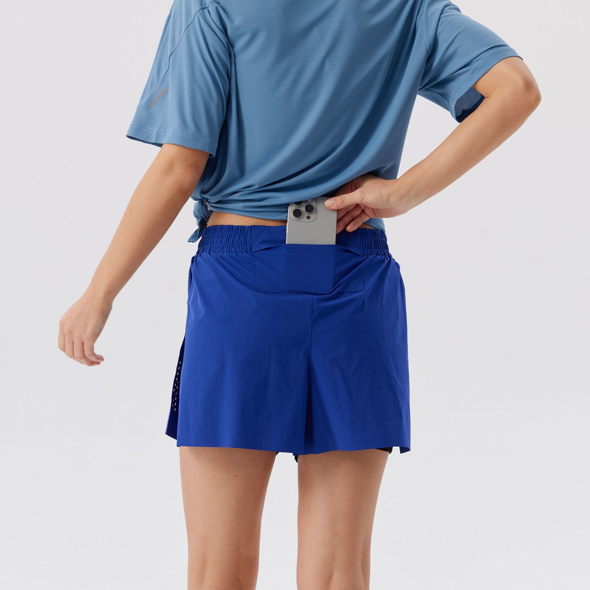 Pantalones cortos de secado rápido para deportes al aire libre Pantalones de tres puntos para correr para hombres