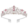 Hair accessory for bride, universal crown, headband, European style, fluffy dress