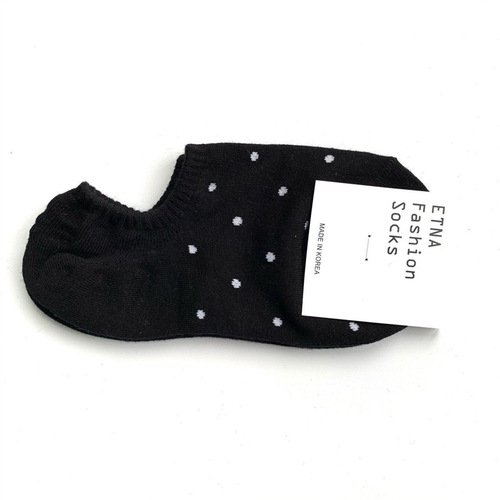 New Japanese-style cute, Instagram trendy, minimalist polka dot socks for women, summer thin, shallow mouth invisible boat socks, summer version