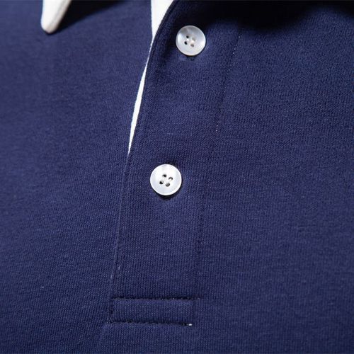Fall Long Sleeve Polo Collar Sweatshirt Trendy EU Size Men's Sweatshirt High Quality Casual Matchable Men