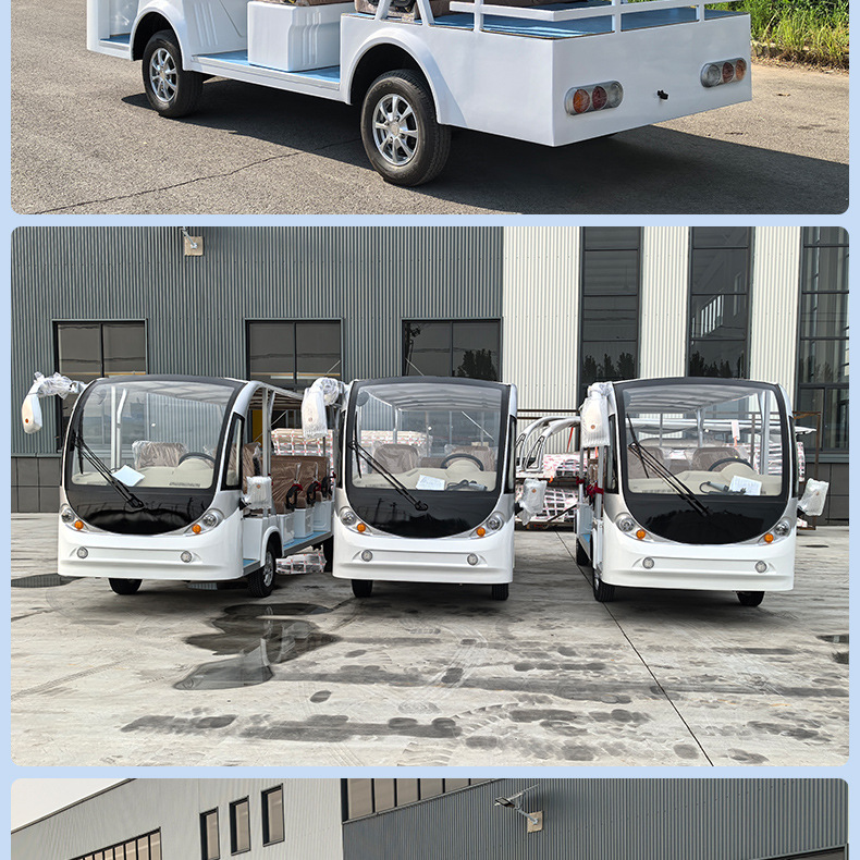 Xinda Road Convertible 14-23 Seat Scenic Spot Tourist Electric Shuttle Bus Factory Park Winery Electric Sightseeing Car