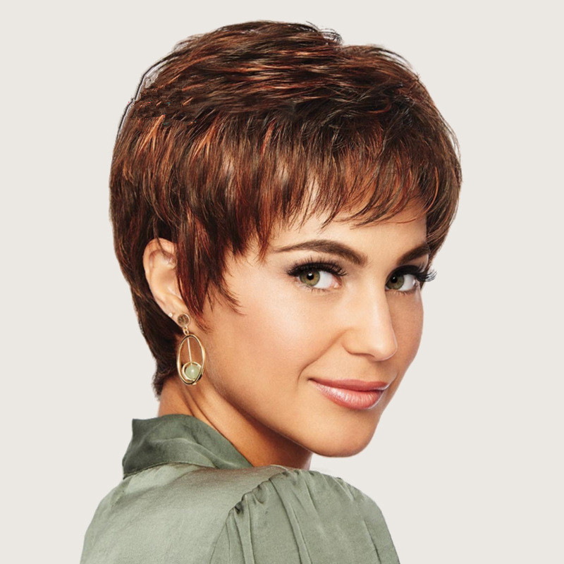 Cross-Border Hot-Selling Wigs, European and American New Women's Wigs, High-Temperature Silk Chemical Fiber Short Curly Hair Wigs, Ready Stock