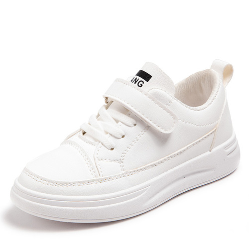 Children's white shoes, spring and autumn boys' soft-soled sports shoes, soft-soled sneakers, waterproof girls' running shoes, casual shoes, single shoes