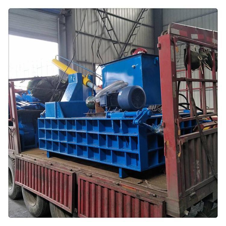 toda la placa de acero residuos de metal prensa de bloque de hierro de acero inoxidable pintura barril prensa de aplanamiento máquina de embalaje de residuos de hierro