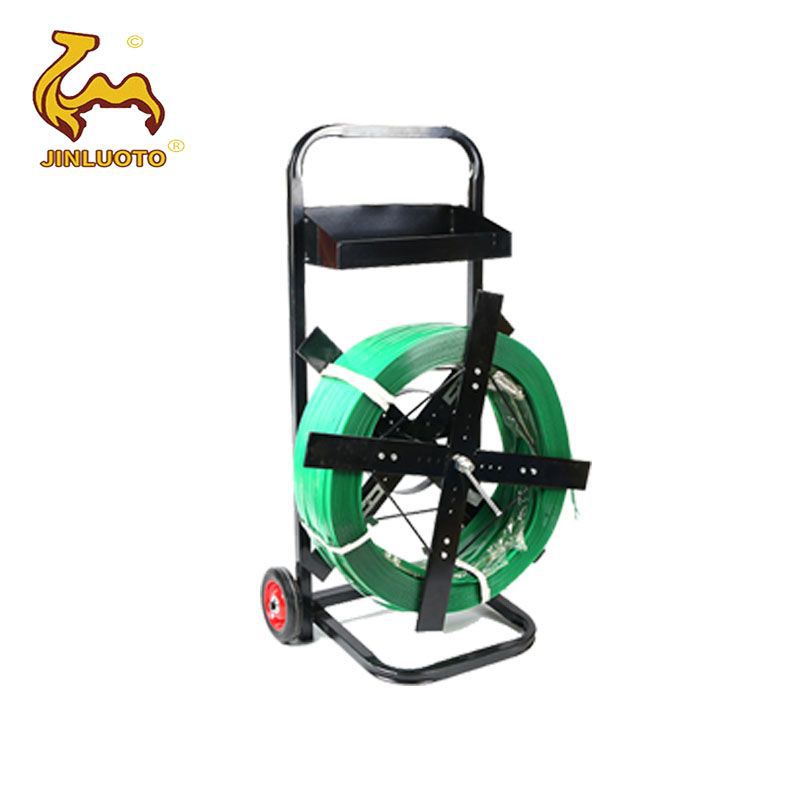 手动铁皮带pp打包带塑钢带聚酯柔性纤维带盘车手推车打包机工具车