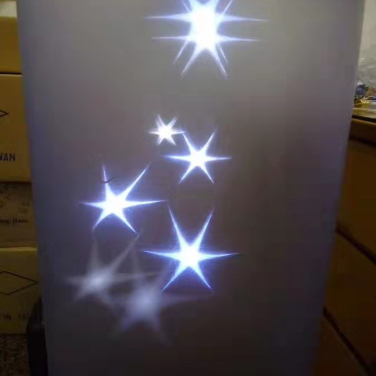 Luminous film Snowflake pvc lamp decoration piece Christmas decoration light reflection pvc plastic plate laser PVC film