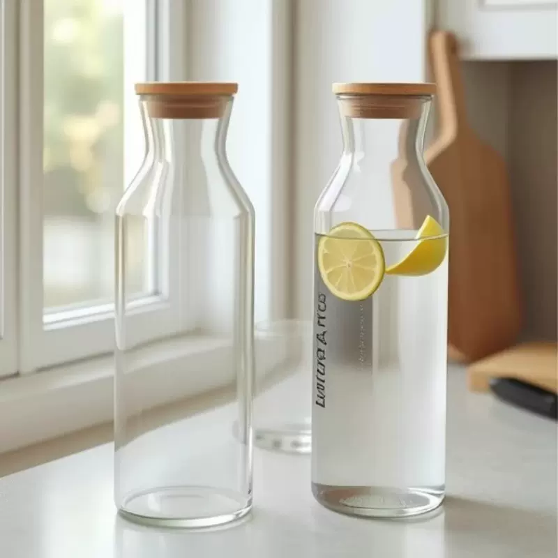 耐高温冷水壶家用玻璃杯凉水壶杯子套装高颜值牛奶瓶分装罐水瓶