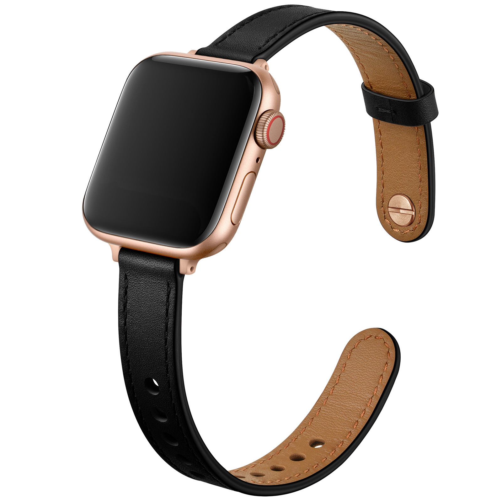 18g Weight Apple watch watchband Classification Genuine leather Material Solid Color Pattern Retro Style Retro Solid Color Apple Watch Watchband 85