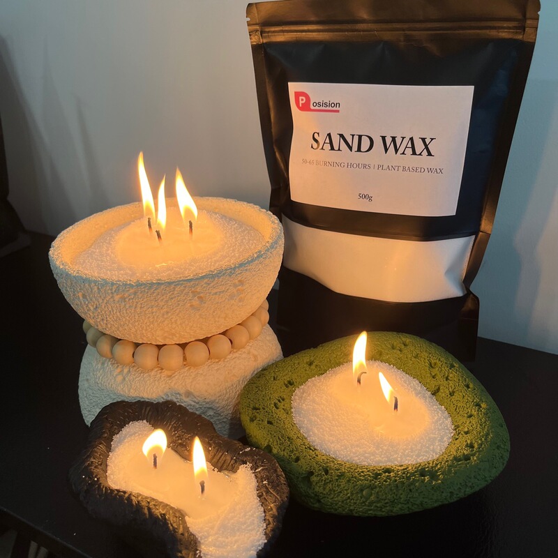 Cross-border sand wax DIY art candle sand wax Pearl wax color candle raw material available various colors sand wax home