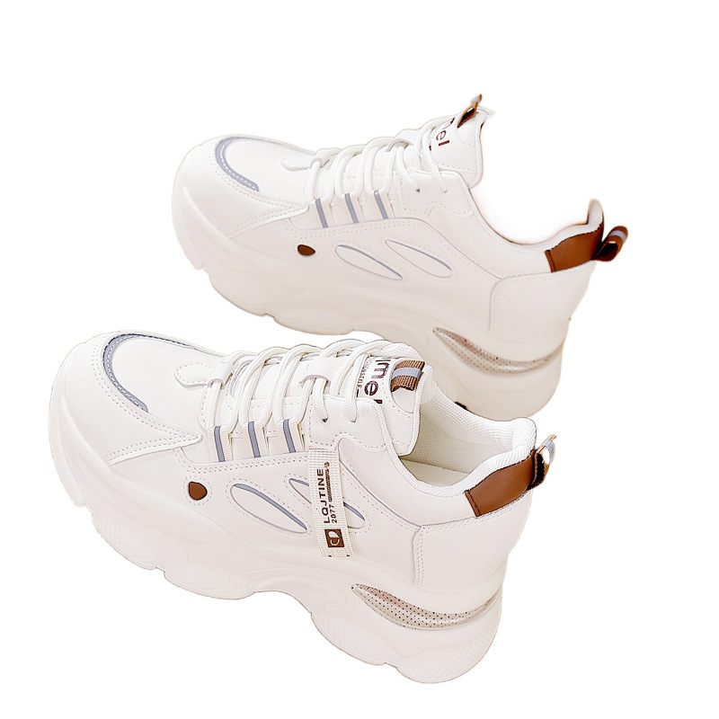 Aumentar la altura dentro de la talla, zapatos de invierno de 2024 para mujeres, zapatos deportivos ligeros para mujeres.