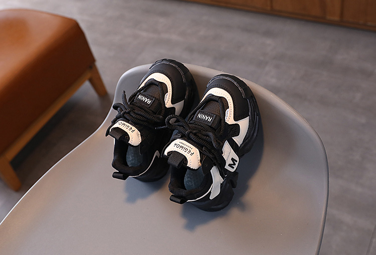 Robuste Leder Sneaker Für Kinder Mit Rutschfester Laufsohle_voghion.com