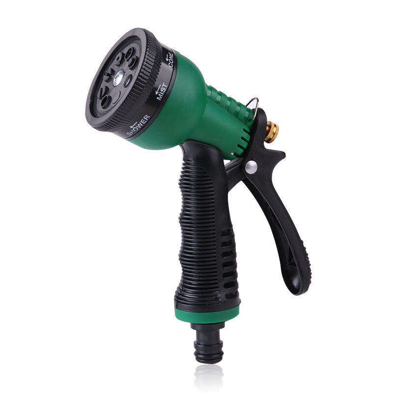 Fábrica al por mayor 8 Función de herramientas de lavado de coches jardín pistola de agua multifuncional riego flor pistola de agua de lavado de coches image 6