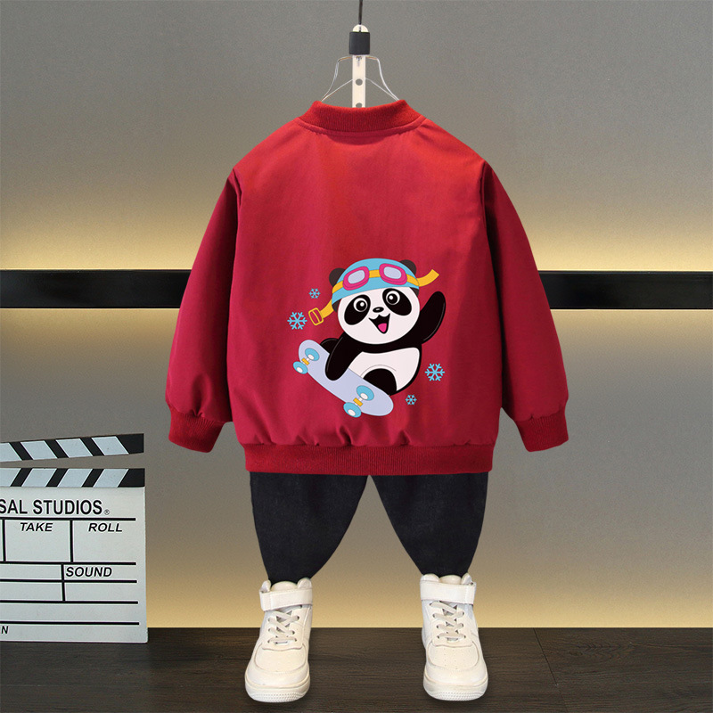 Boys' Spring and Autumn Rush Clothes 2025 New Arrival Big Boy's Fashionable Coat Internet Celebrant Children's Western Style Spring Jacket Trendy