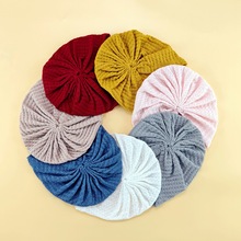 跨境光板婴儿帽帽坯宝宝镂空针织帽新生儿胎帽DIY帽子儿童服饰配