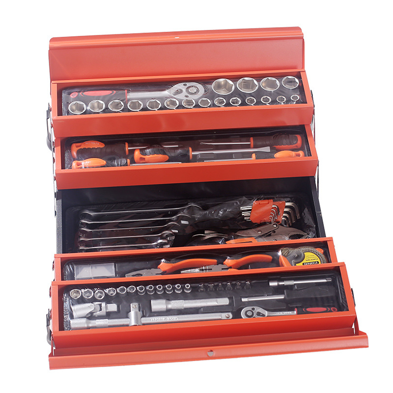 Juego de herramientas Bosxi 187 pzs – maletín portátil de aluminio con ruedas, set industrial profesional