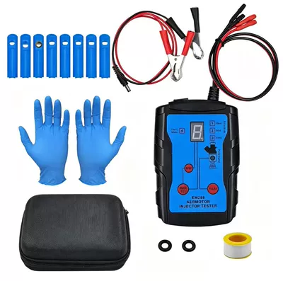 Em288 Fuel Injector Tester, Avtomobil diaqnostika alətləri - black-console-with-blue-label-8-sticks