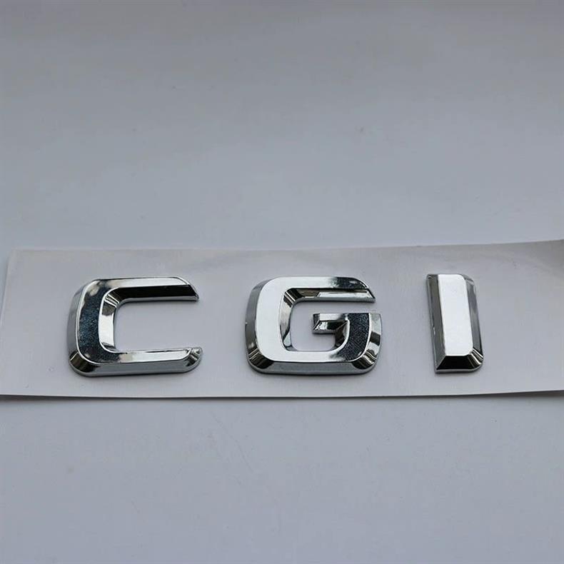 Old Mercedes-Benz turbocharged CGI English modification car emblem, diesel version, CDI lettering, rear tail emblem, car sticker, black