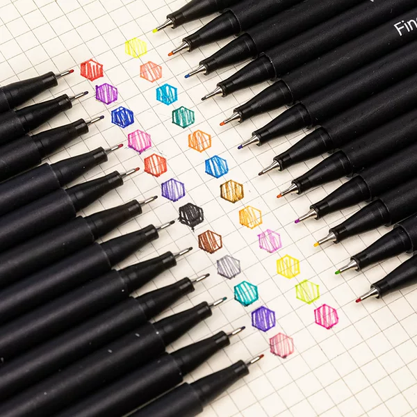 Cross-border needle pen art line drawing drawing pen CD bag suit waterproof quick-drying Gouline pen fineliner pen