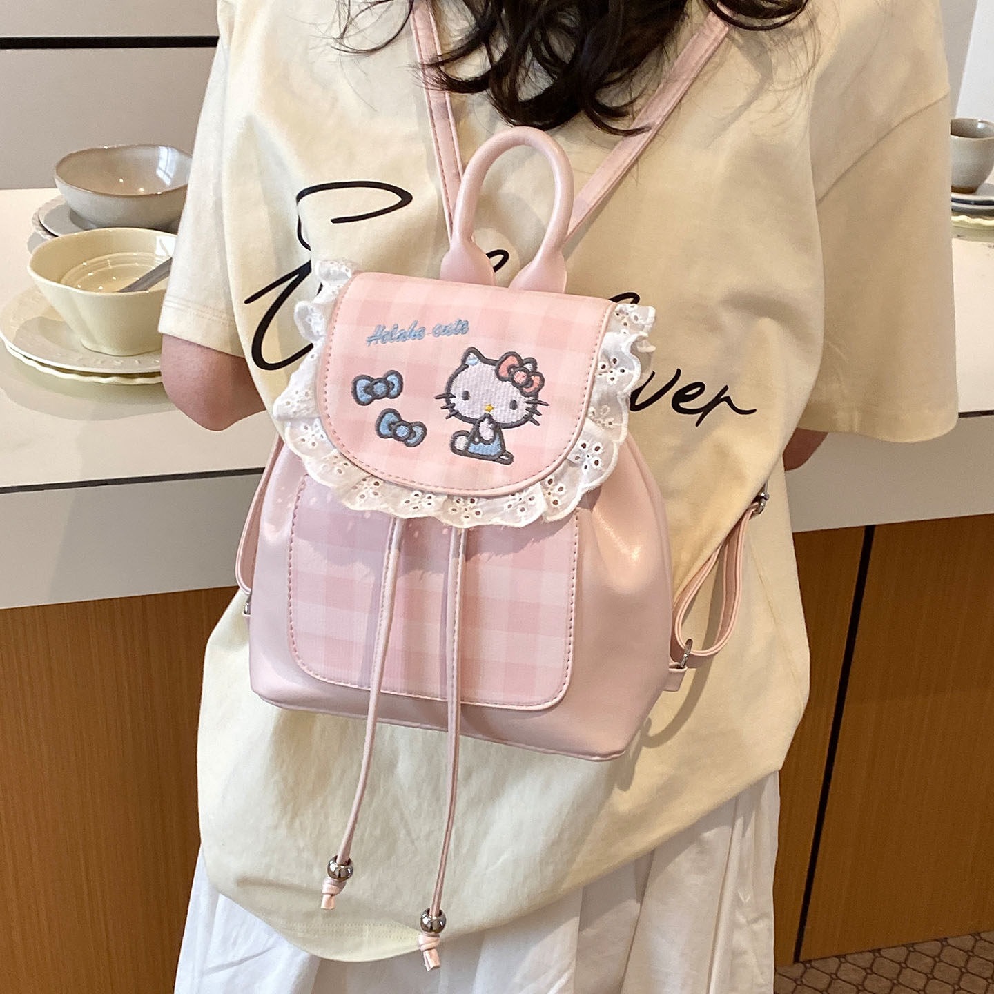 Mochila, mochila de verano, nicho de dibujos animados, gato nuevo estilo coreano, estudiantes lindos, 2026 moda femenina