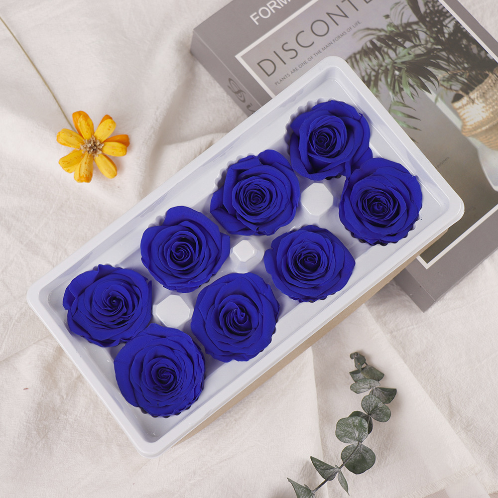 Flor eterna Rosa B-class cabeza de la flor 4-5cm regalo del Día de San Valentín ramo de flores flor eterna venta al por mayor DIY