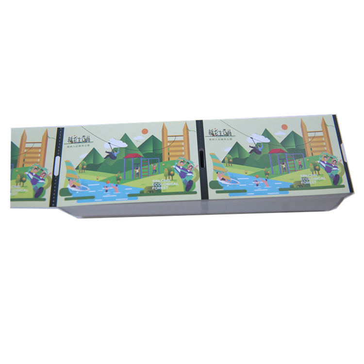 折叠门票彩色双面印刷