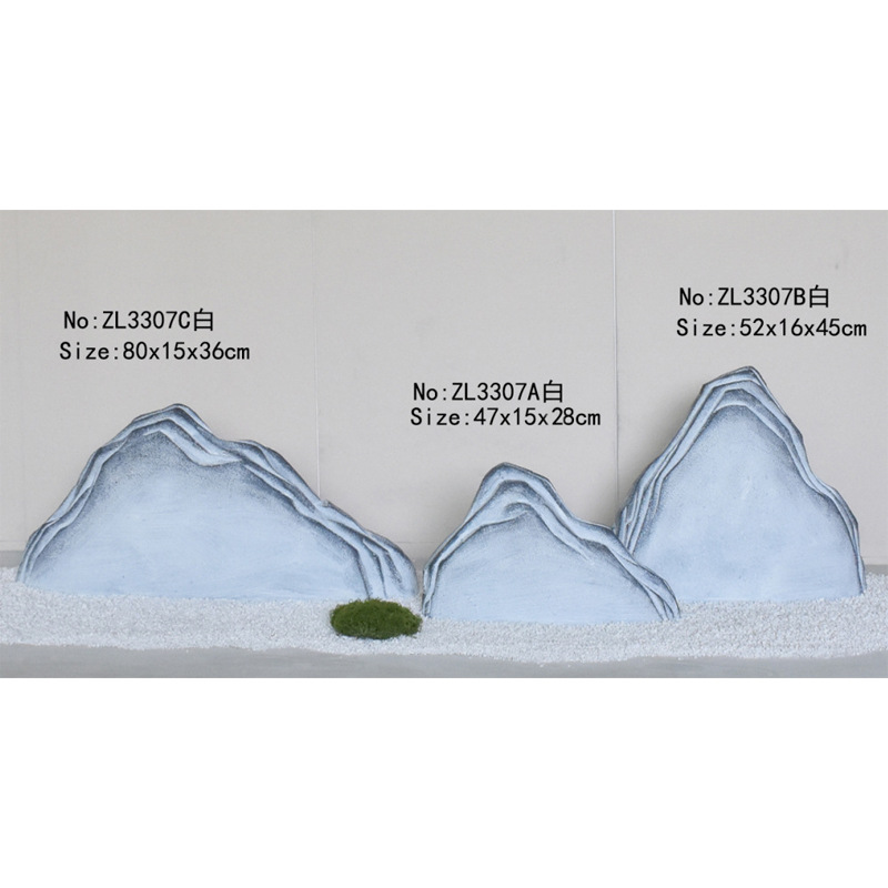 Jardín rocalla paisajismo decoración de resina piedra falsa película de filmación espuma micro paisaje piedra de simulación de musgo