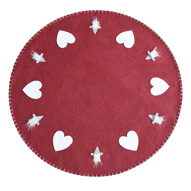 NUCHI Wollfilz Bart Alter Mann - Weihnachtsbaummatte Sockel Dekoration Schürze Rock_voghion.com