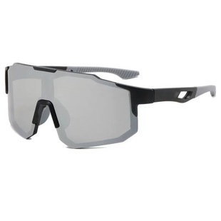 Cross-border outdoor sports cycling windproof sunshade polarized sunglasses men's and women's European and American colorful sunglasses locomotive large frame