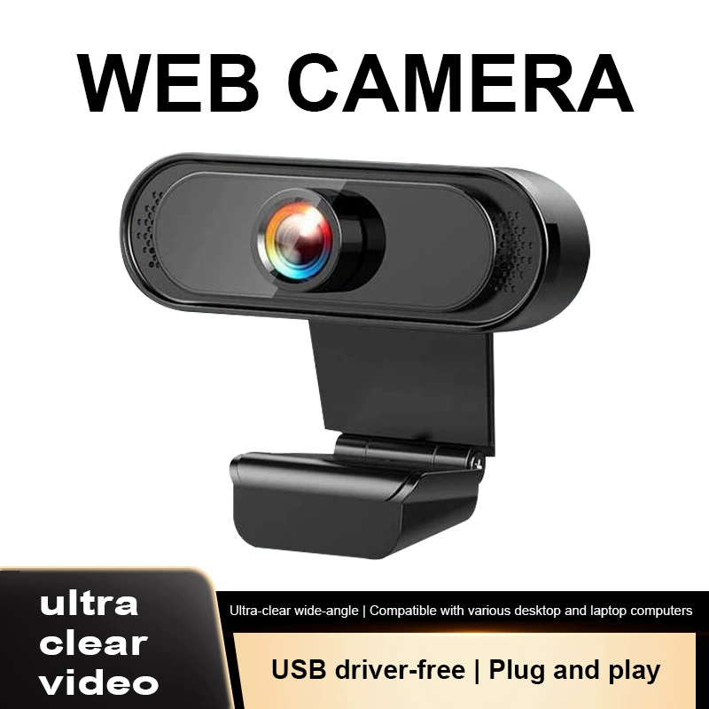 Веб-камера USB X82 1080p HD, бездрайверная plug-and-play, широкоугольная с подсветкой