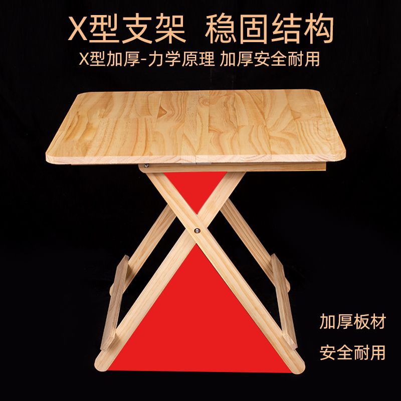 Mesa plegable de madera maciza mesa de comedor para el hogar mesa de comedor portátil simple mesa de comedor de apartamento pequeño cuadrado de alquiler mesa de comedor